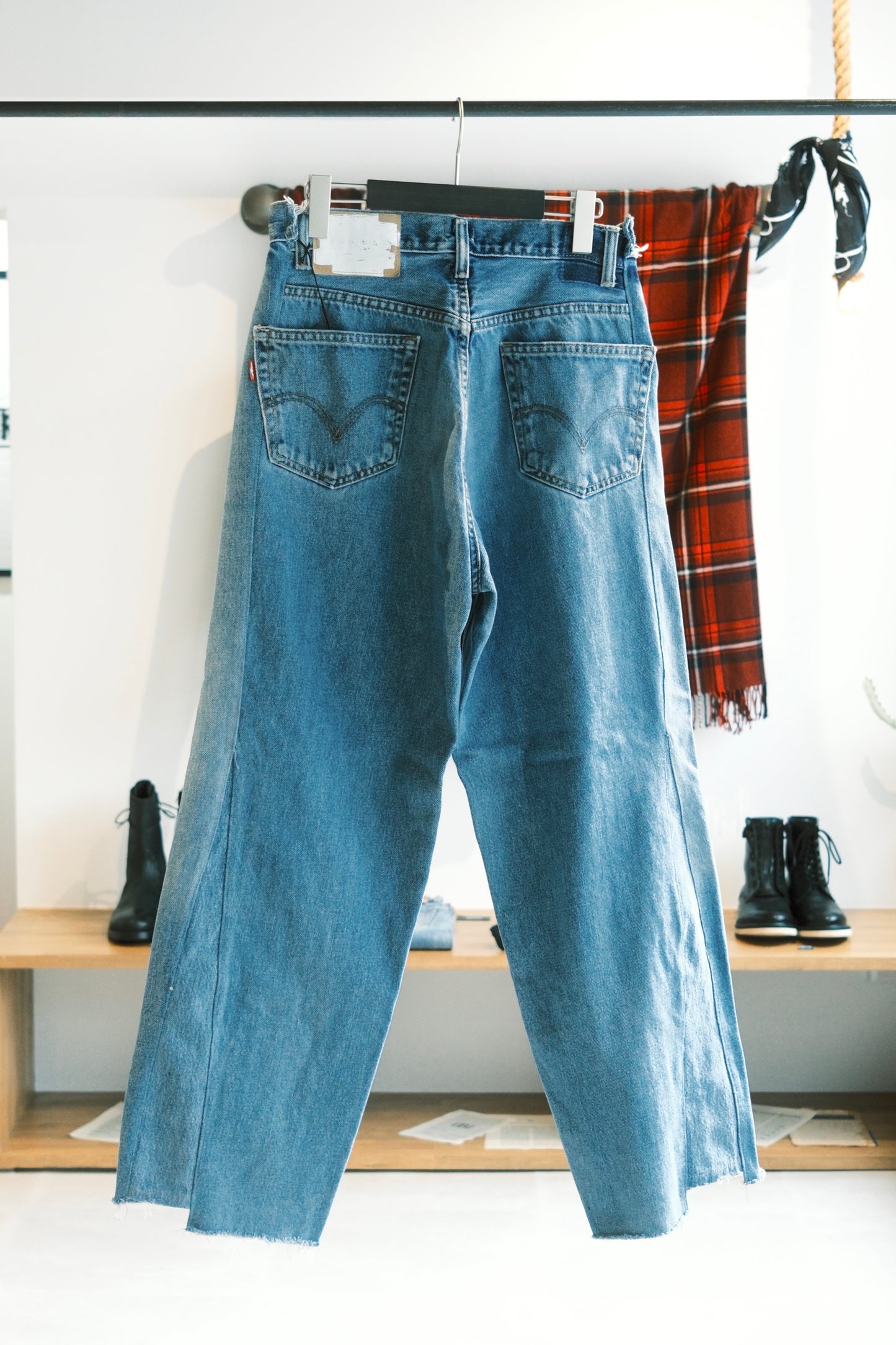 OLDPARK : SWAPPED JEANS (BLUE、Mサイズ-2)