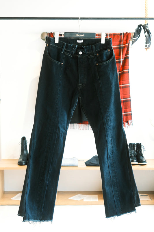 OLDPARK : SWAPPED JEANS (BLACK、Mサイズ)