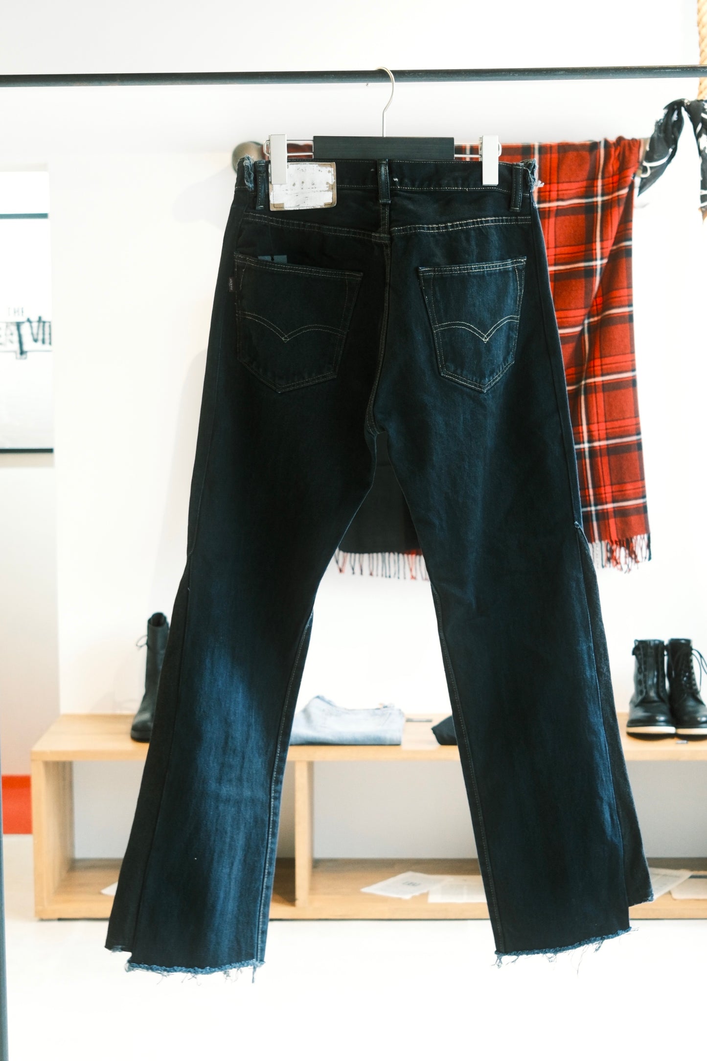 OLDPARK : SWAPPED JEANS (BLACK、Mサイズ)