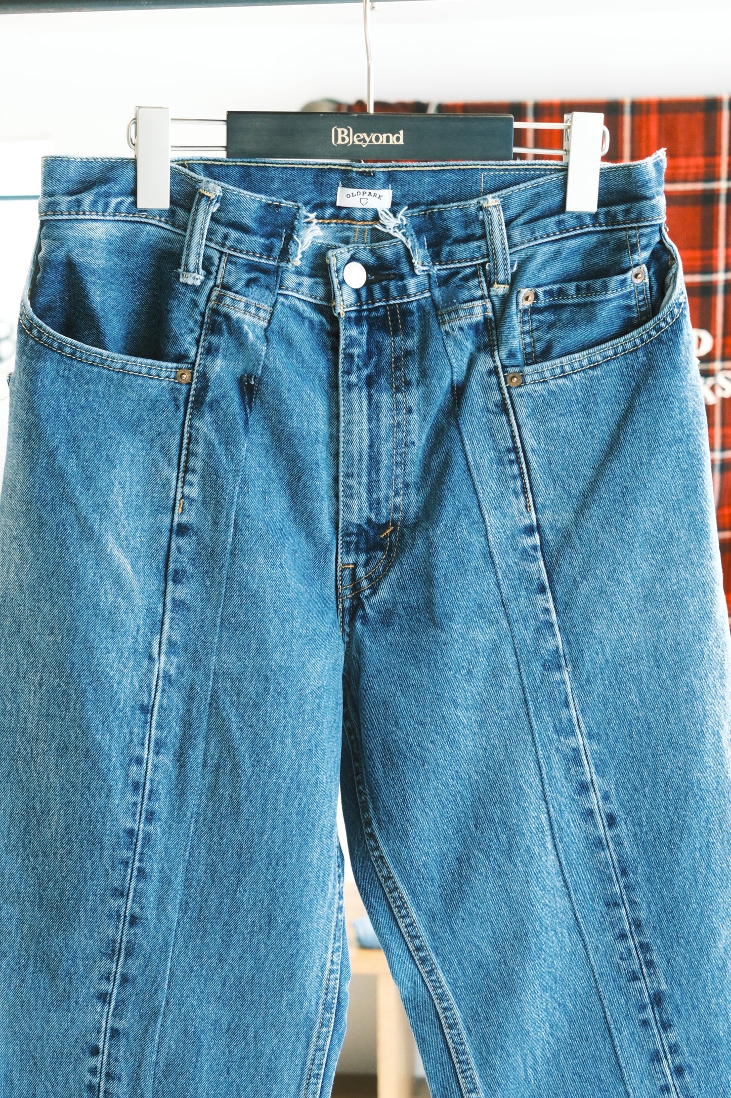 OLDPARK : SWAPPED JEANS (BLUE、Lサイズ)
