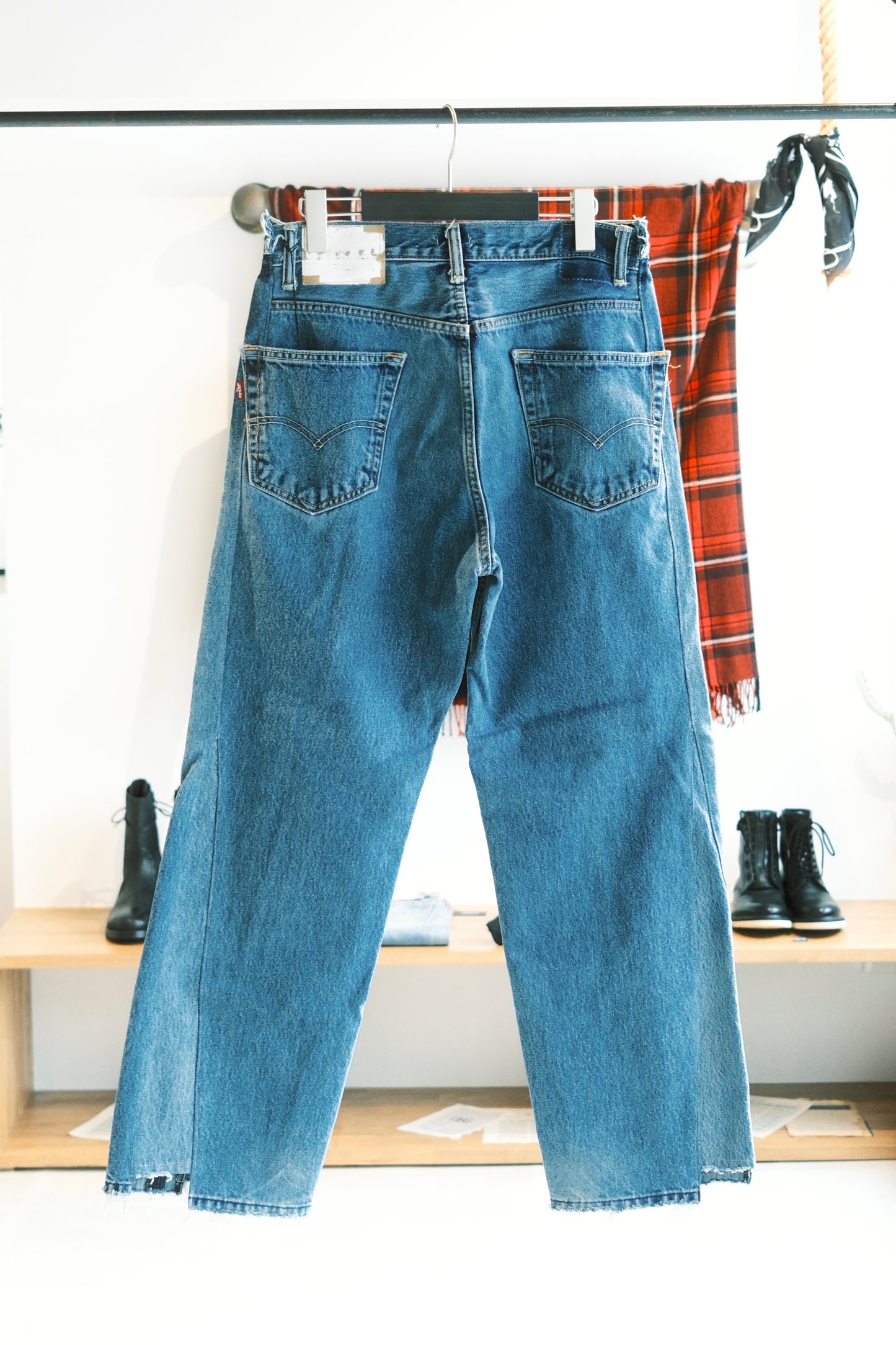 OLDPARK : SWAPPED JEANS (BLUE、Lサイズ)