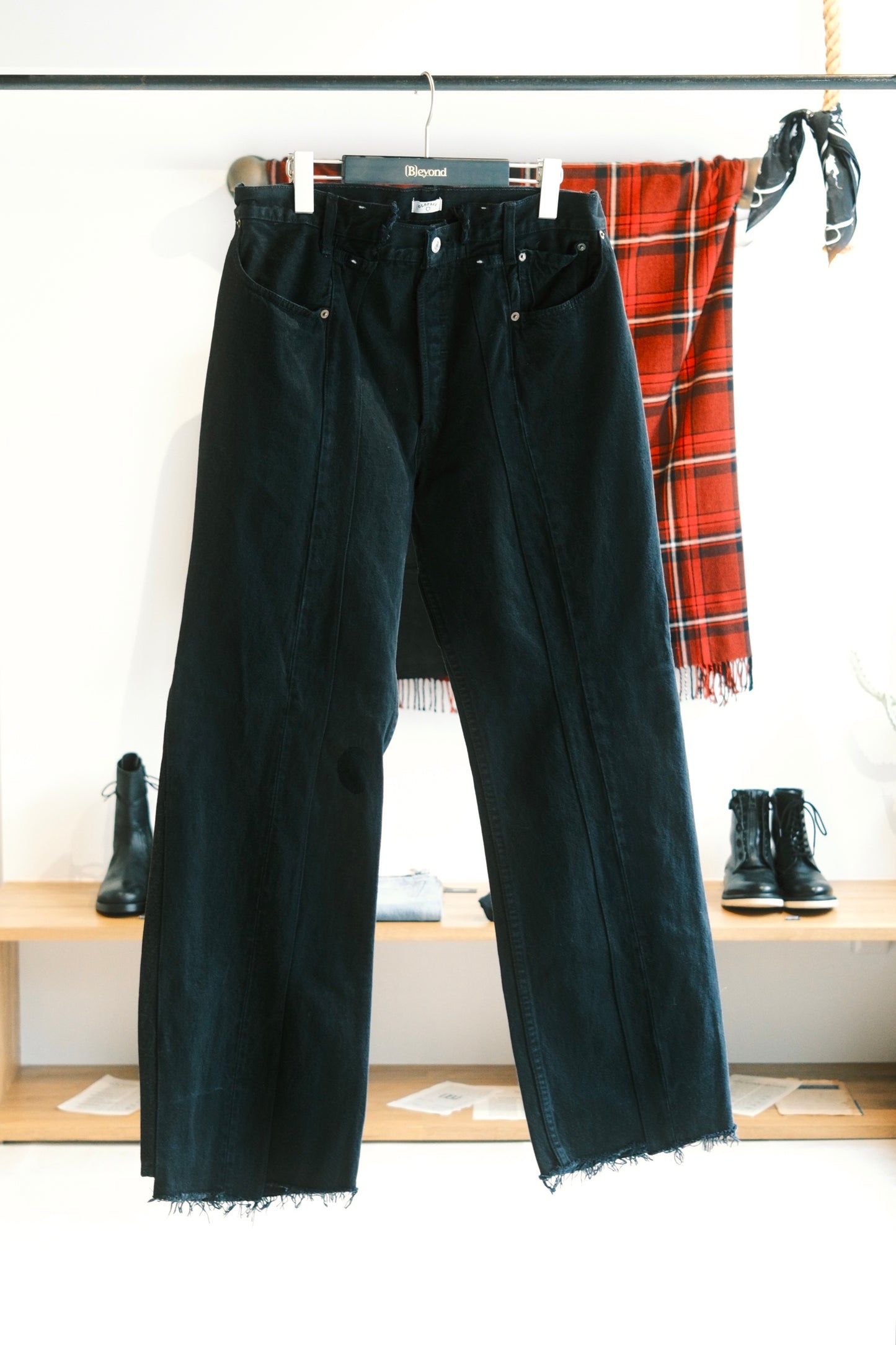 OLDPARK : SWAPPED JEANS (BLACK、Lサイズ)