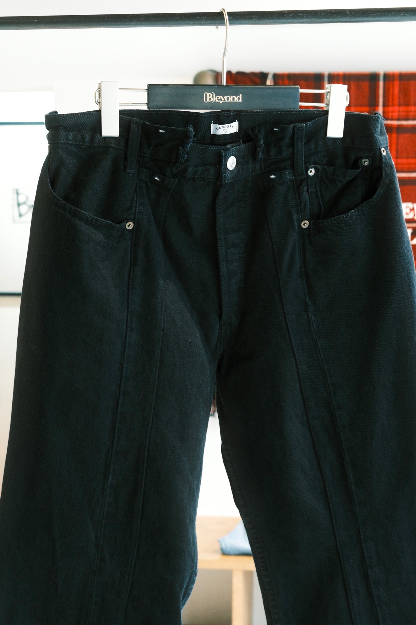 OLDPARK : SWAPPED JEANS (BLACK、Lサイズ)