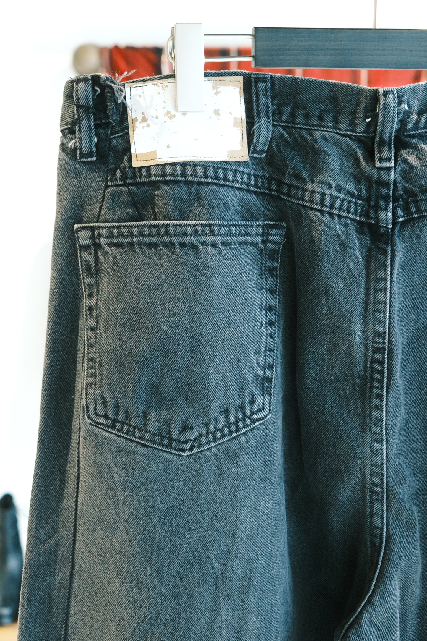 OLDPARK : SWAPPED JEANS (BLACK、XLサイズ)