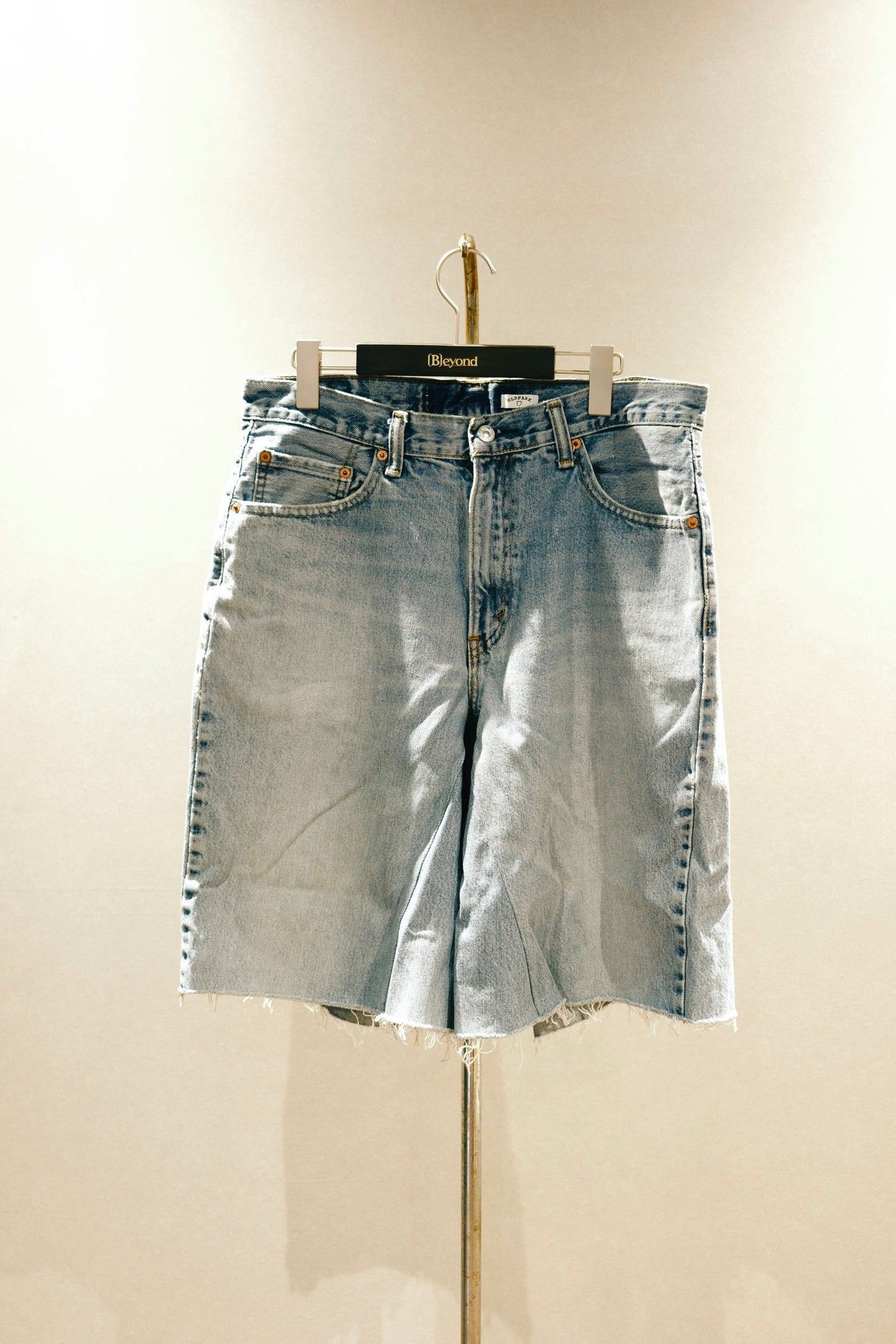 OLDPARK : GUSSET BAGGY SHORTS (BLUE、Lサイズ-1)