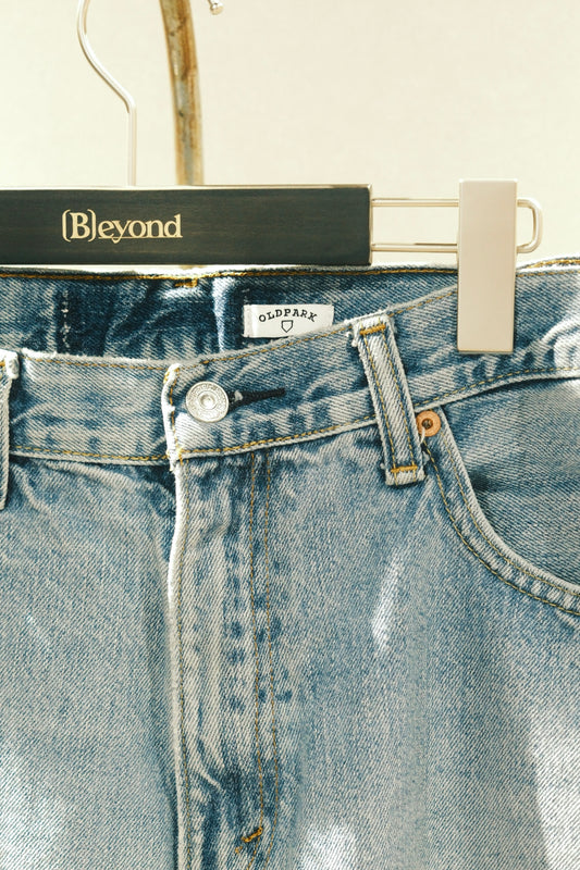 OLDPARK : GUSSET BAGGY SHORTS (BLUE、Lサイズ-1)