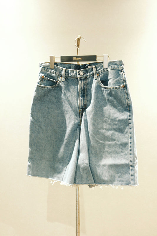 OLDPARK : GUSSET BAGGY SHORTS (BLUE、Lサイズ-2)