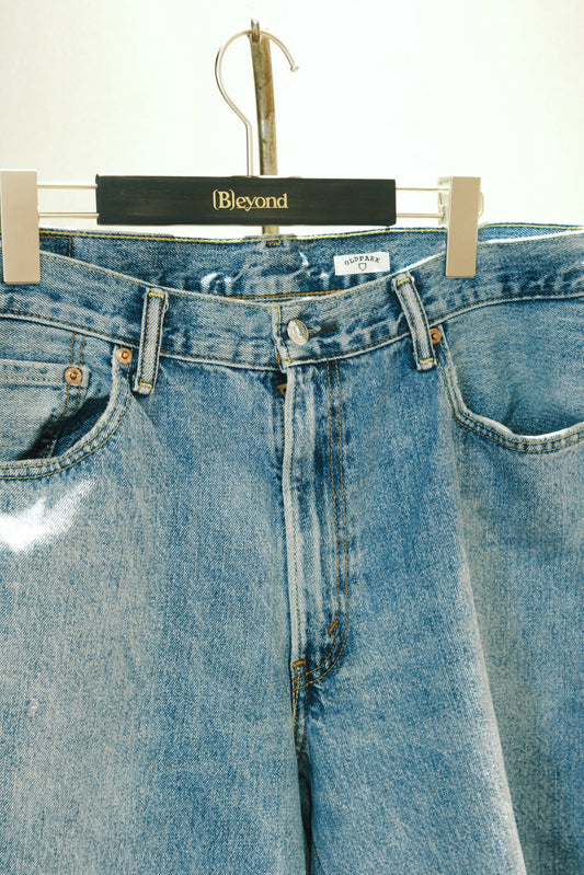 OLDPARK : GUSSET BAGGY SHORTS (BLUE、XLサイズ-2)