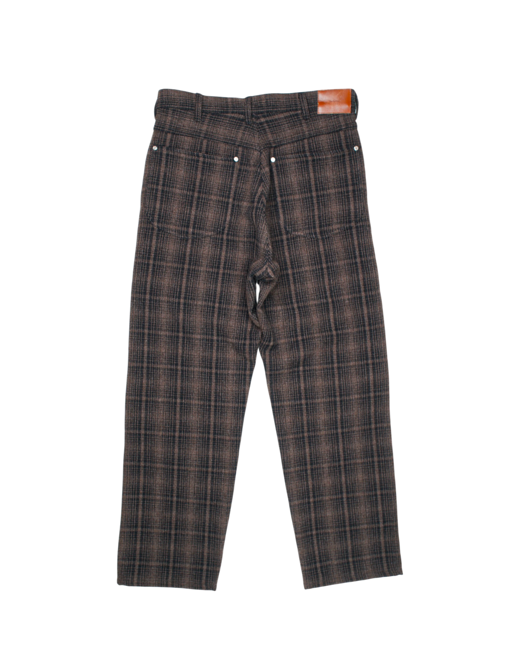 The Letters : WORKERS PANTS -CORKSCREW YARN CHECK WOOL-