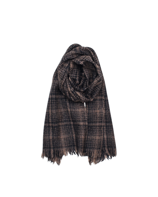 The Letters : FRINGE STOLE -SCHONHERR CHECK WOOL-